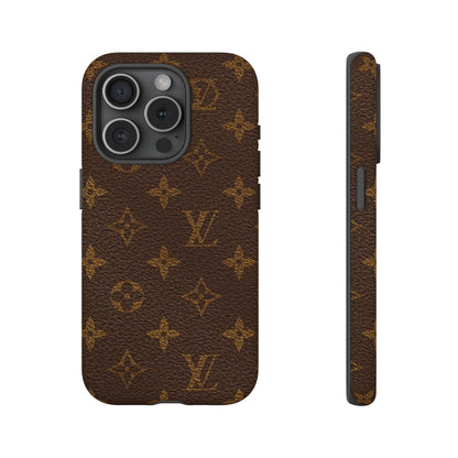 LV Designer Phone Case - Luxury Monogram Pattern