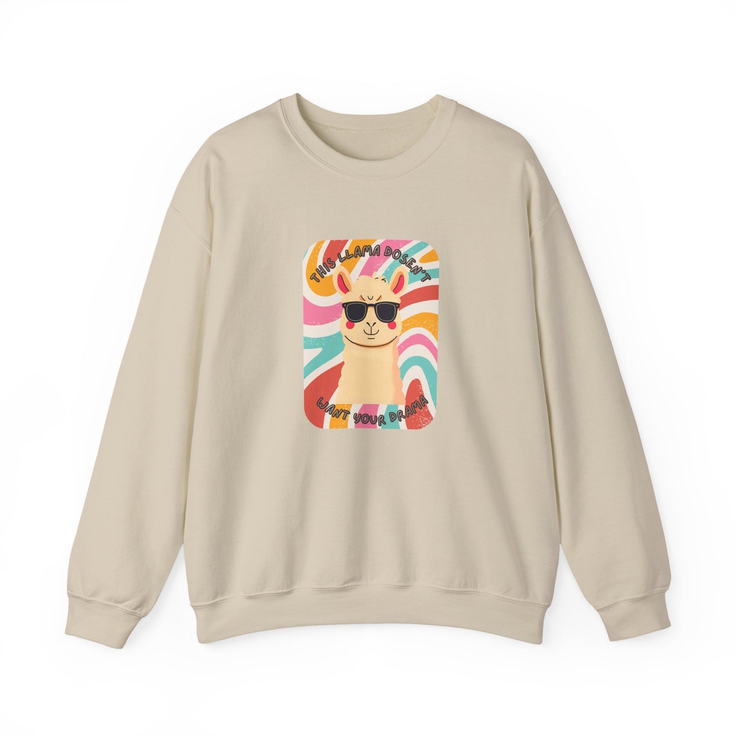 Fun Llama Unisex Graphic Crewneck Sweatshirt