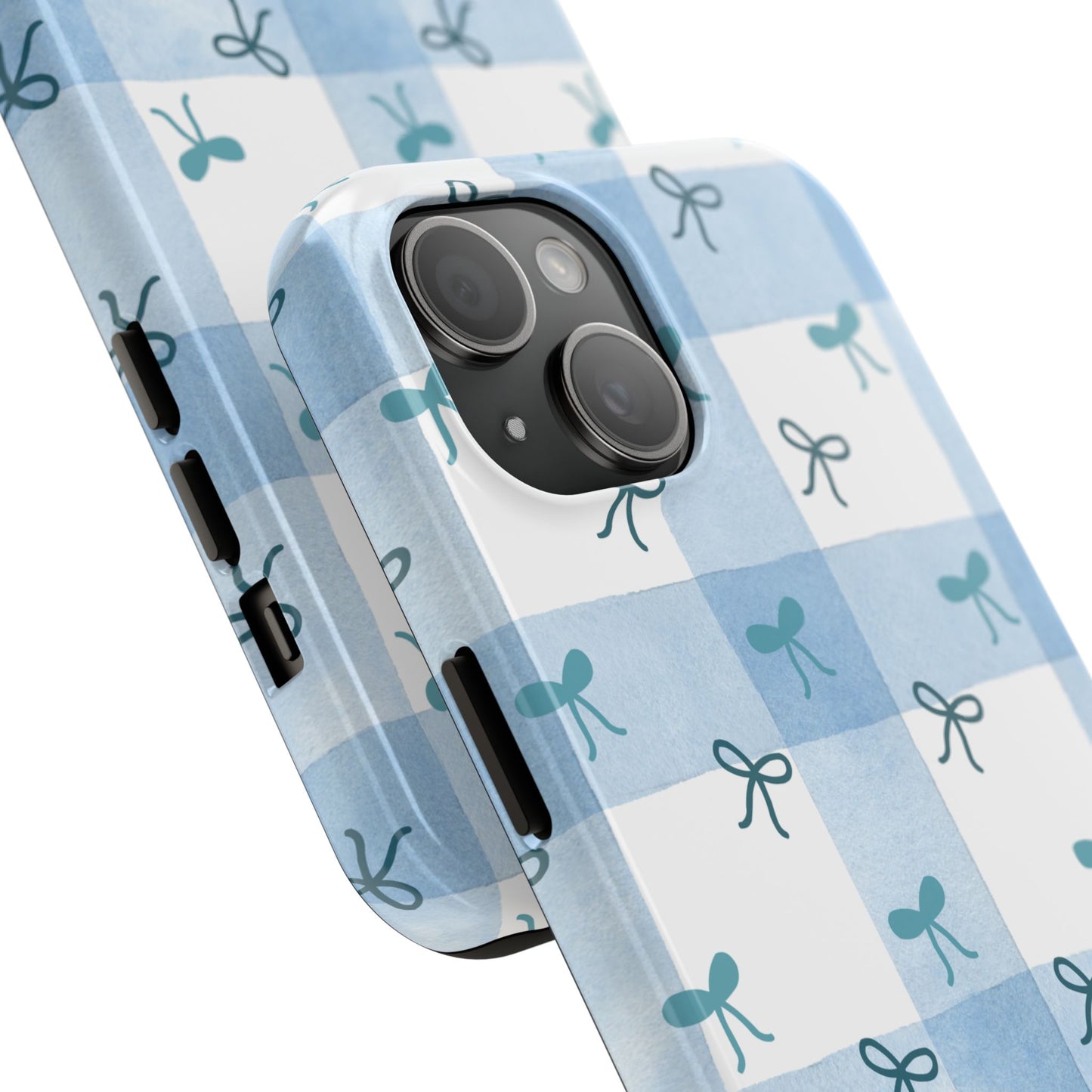 Chic Blue Bow Phone Case