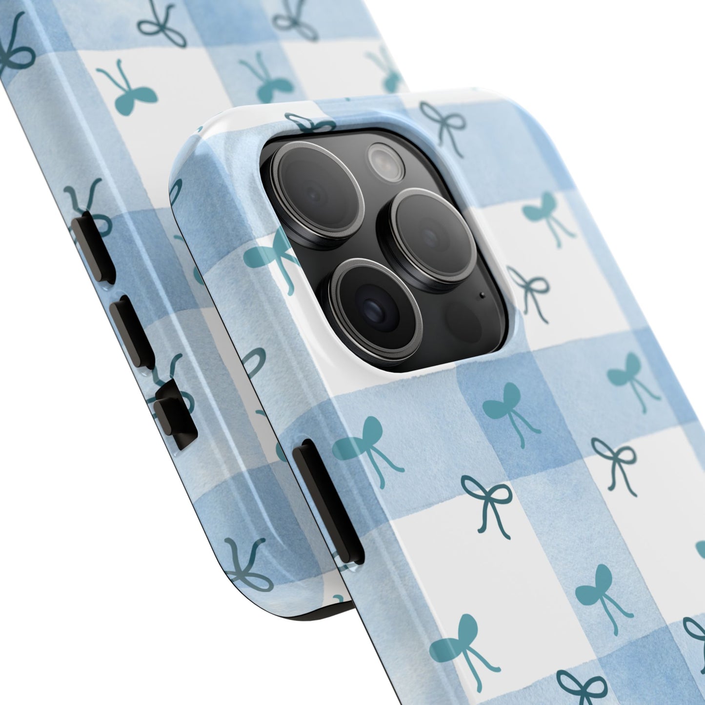 Chic Blue Bow Phone Case