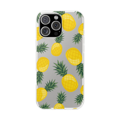Pineapple Print Flexi Case - Tropical Phone Cover for Summer Vibes