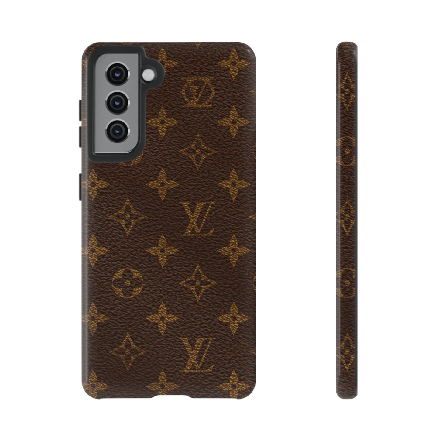 LV Designer Phone Case - Luxury Monogram Pattern