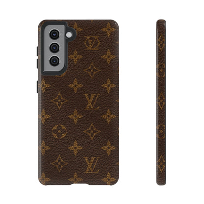 LV Designer Phone Case - Luxury Monogram Pattern