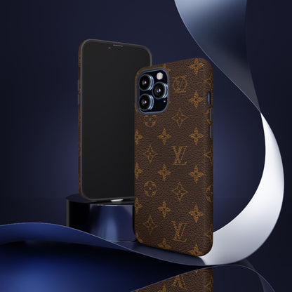 LV Designer Phone Case - Luxury Monogram Pattern