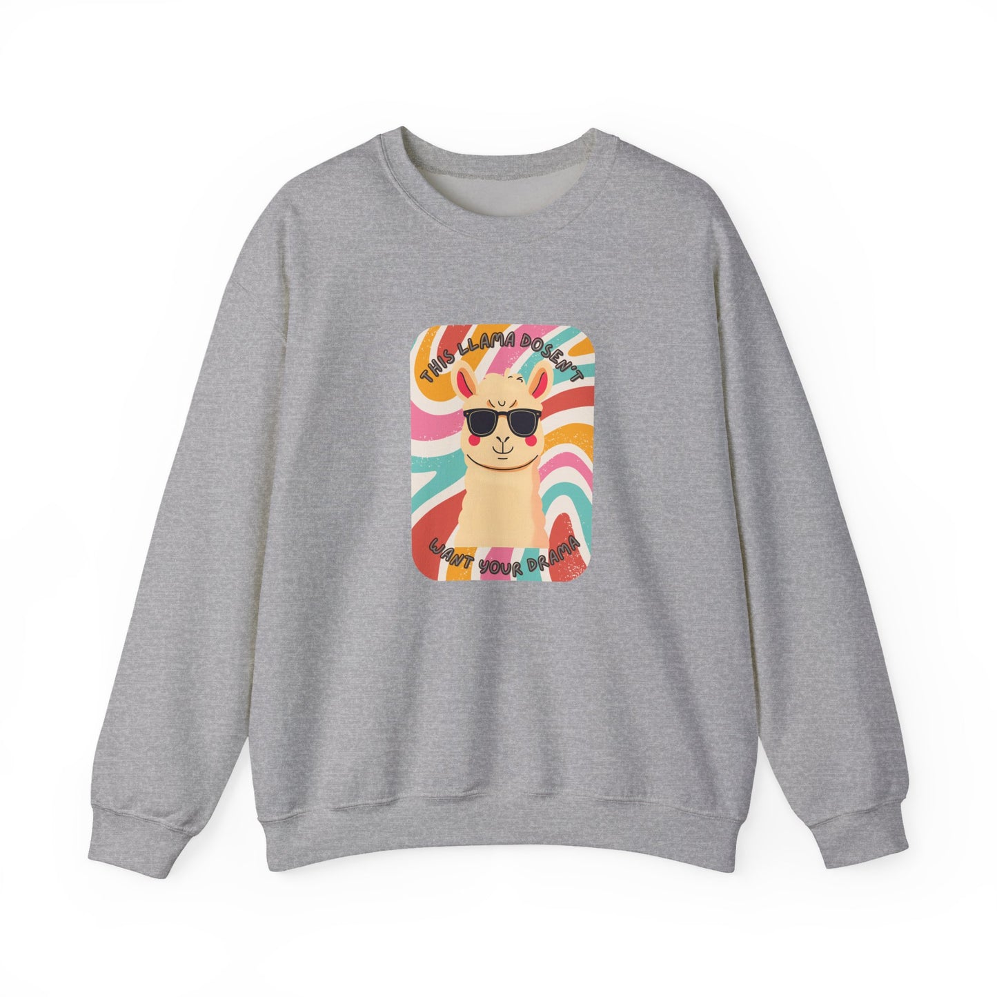 Fun Llama Unisex Graphic Crewneck Sweatshirt