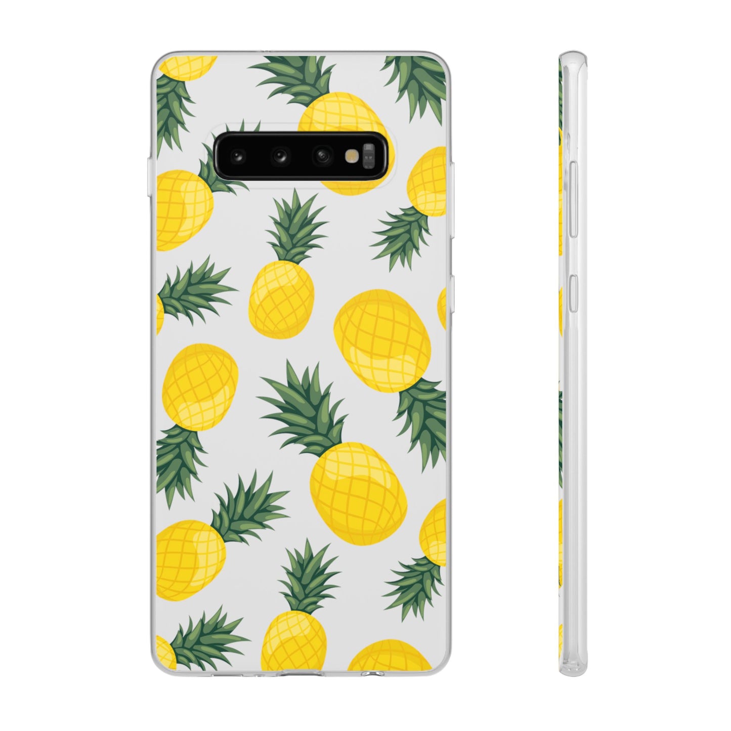 Pineapple Print Flexi Case - Tropical Phone Cover for Summer Vibes