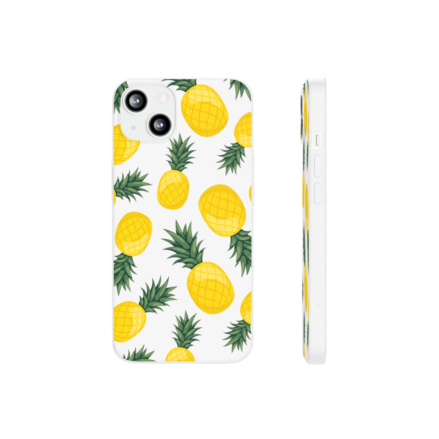 Pineapple Print Flexi Case - Tropical Phone Cover for Summer Vibes