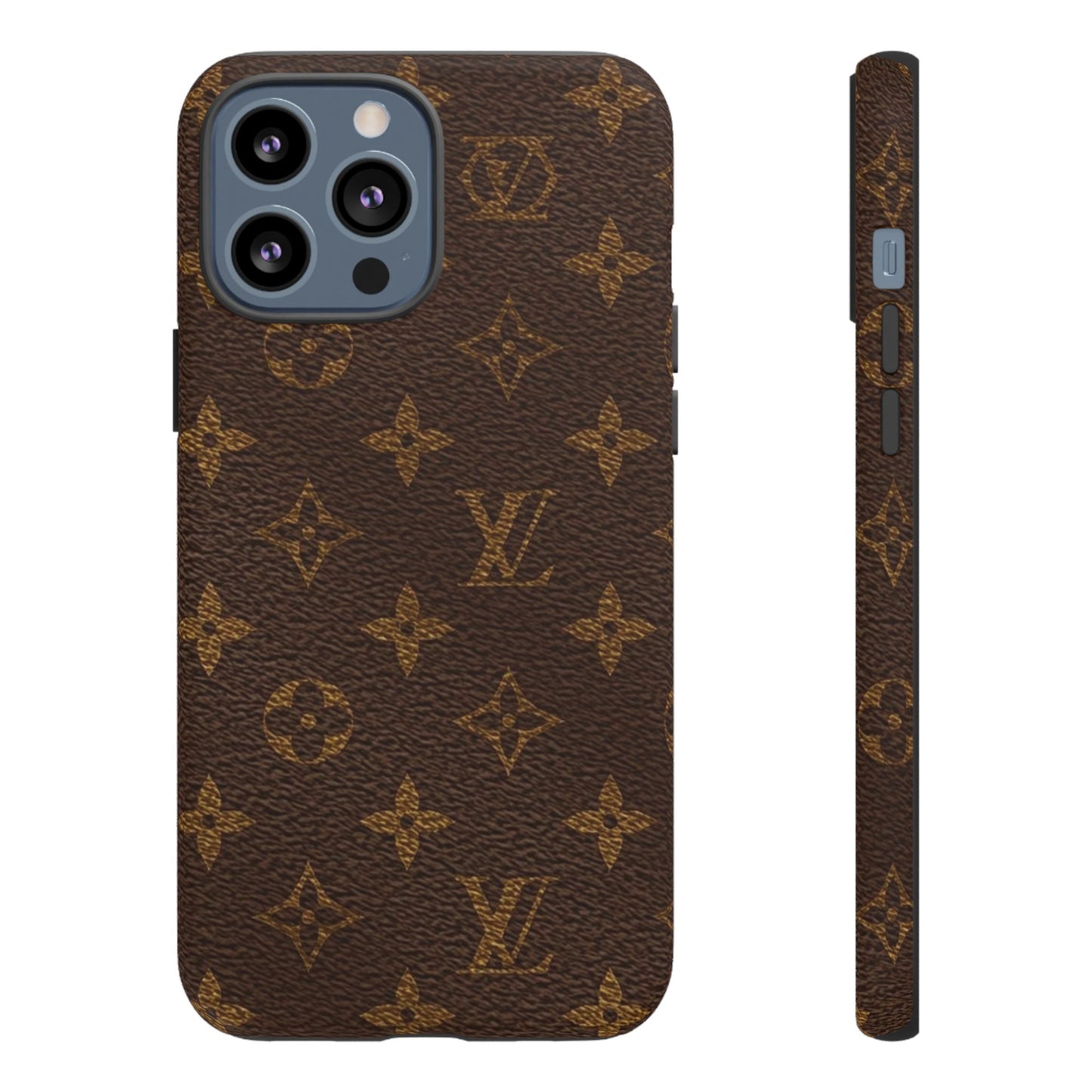 LV Designer Phone Case - Luxury Monogram Pattern