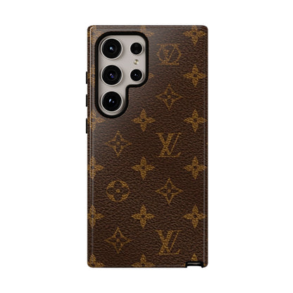 LV Designer Phone Case - Luxury Monogram Pattern