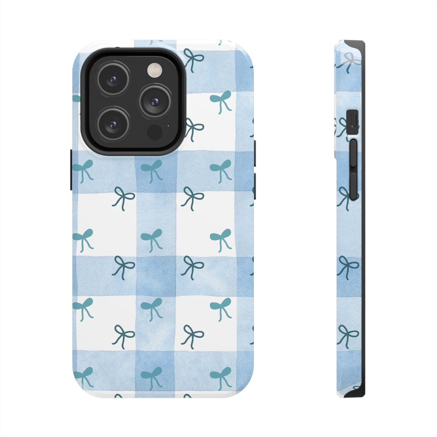 Chic Blue Bow Phone Case