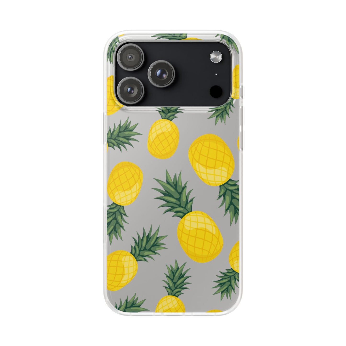 Pineapple Print Flexi Case - Tropical Phone Cover for Summer Vibes