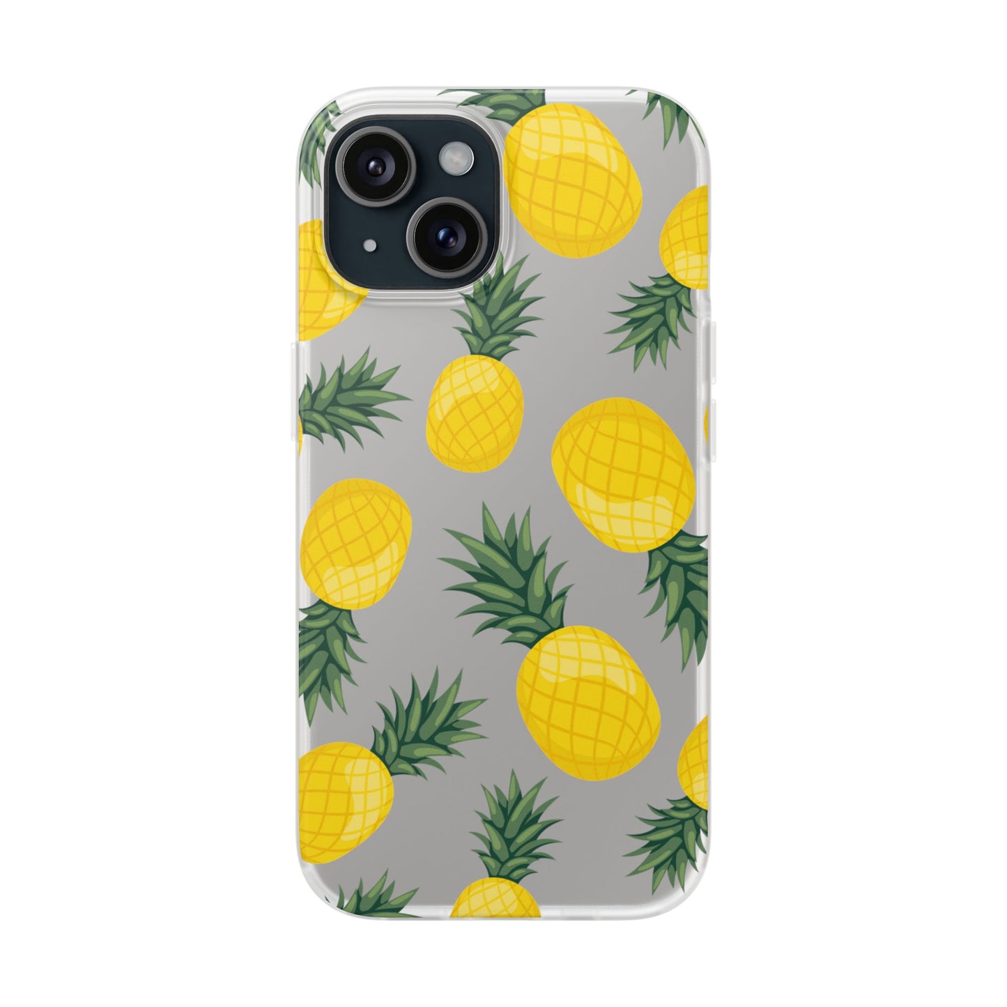 Pineapple Print Flexi Case - Tropical Phone Cover for Summer Vibes