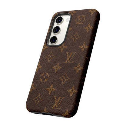LV Designer Phone Case - Luxury Monogram Pattern