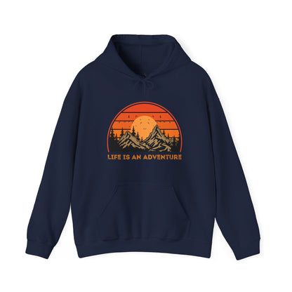 Adventure-Themed Unisex Hoodie - Life is an Adventure