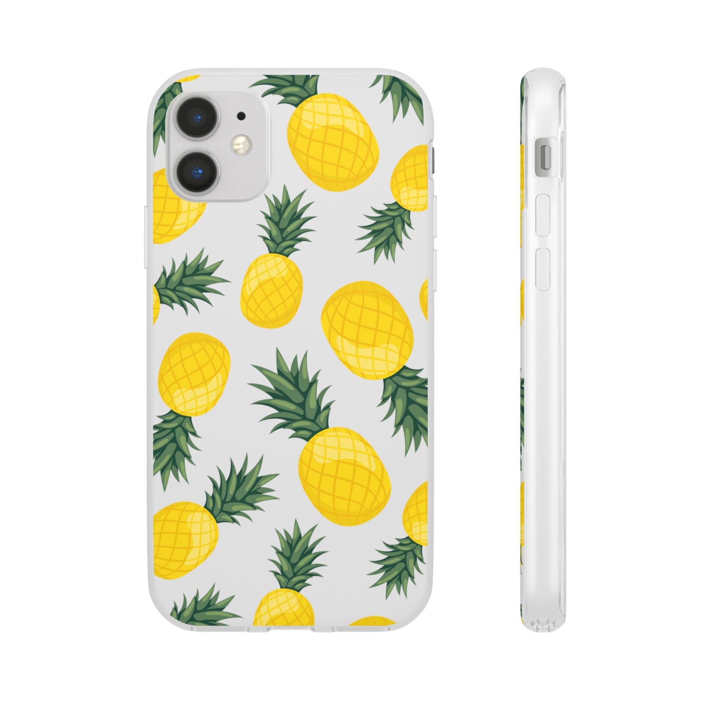 Pineapple Print Flexi Case - Tropical Phone Cover for Summer Vibes