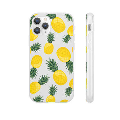 Pineapple Print Flexi Case - Tropical Phone Cover for Summer Vibes
