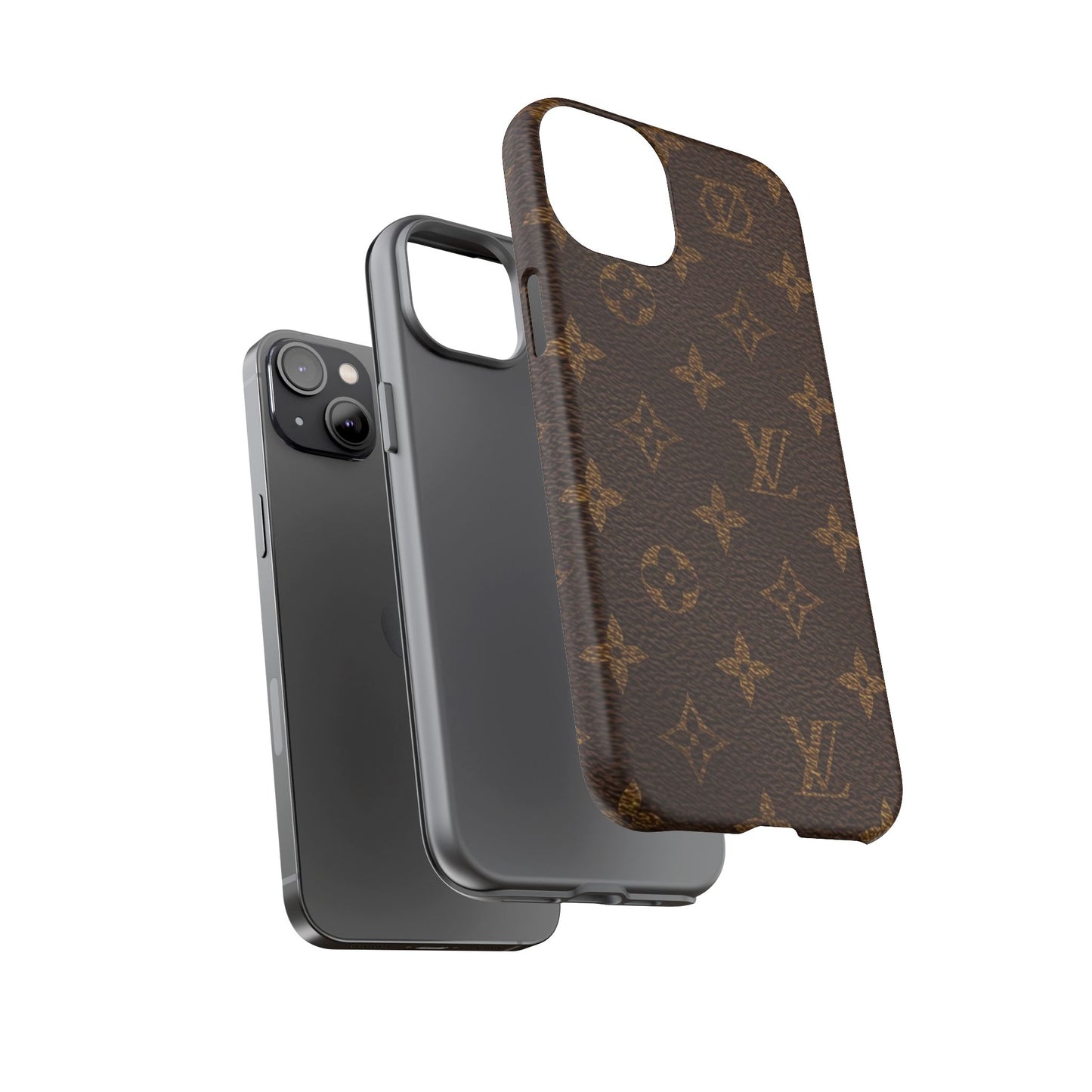 LV Designer Phone Case - Luxury Monogram Pattern