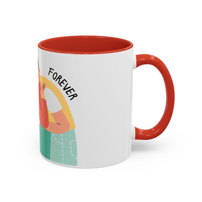Romantic Accent Coffee Mug – "You and Me Forever"