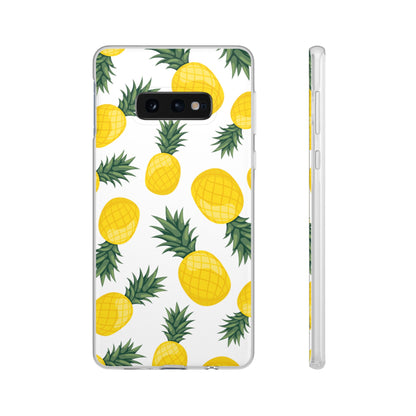 Pineapple Print Flexi Case - Tropical Phone Cover for Summer Vibes