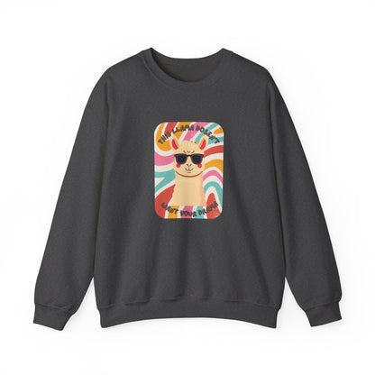 Fun Llama Unisex Graphic Crewneck Sweatshirt