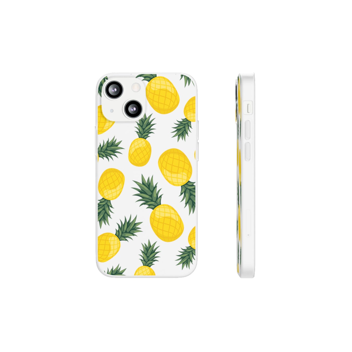 Pineapple Print Flexi Case - Tropical Phone Cover for Summer Vibes