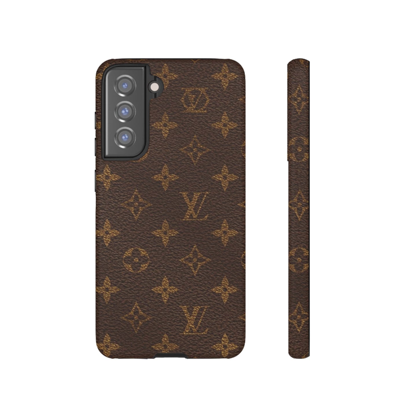 LV Designer Phone Case - Luxury Monogram Pattern