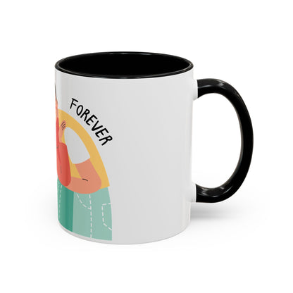 Romantic Accent Coffee Mug – "You and Me Forever"