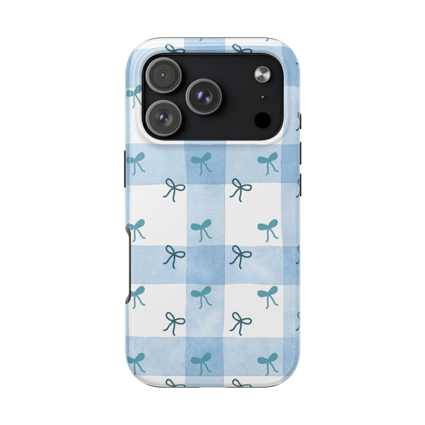 Chic Blue Bow Phone Case