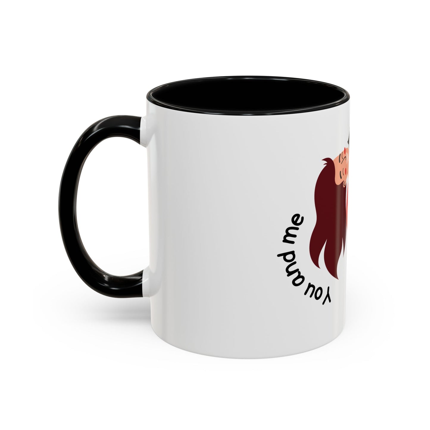Romantic Accent Coffee Mug – "You and Me Forever"