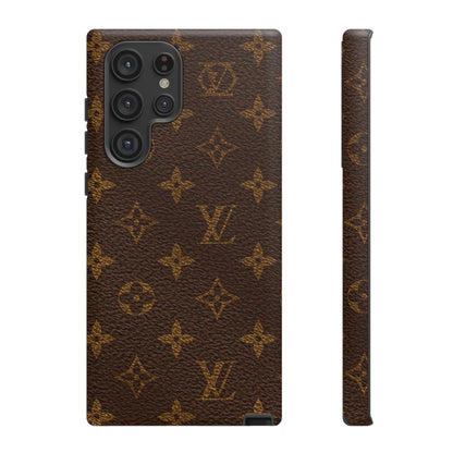 LV Designer Phone Case - Luxury Monogram Pattern