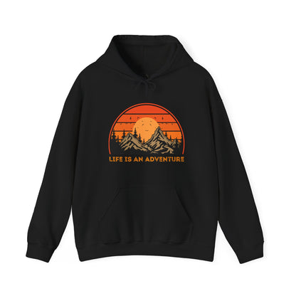 Adventure-Themed Unisex Hoodie - Life is an Adventure
