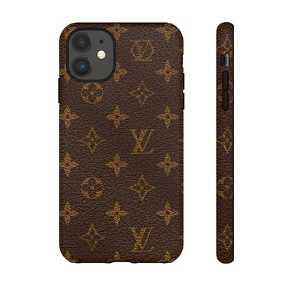 LV Designer Phone Case - Luxury Monogram Pattern