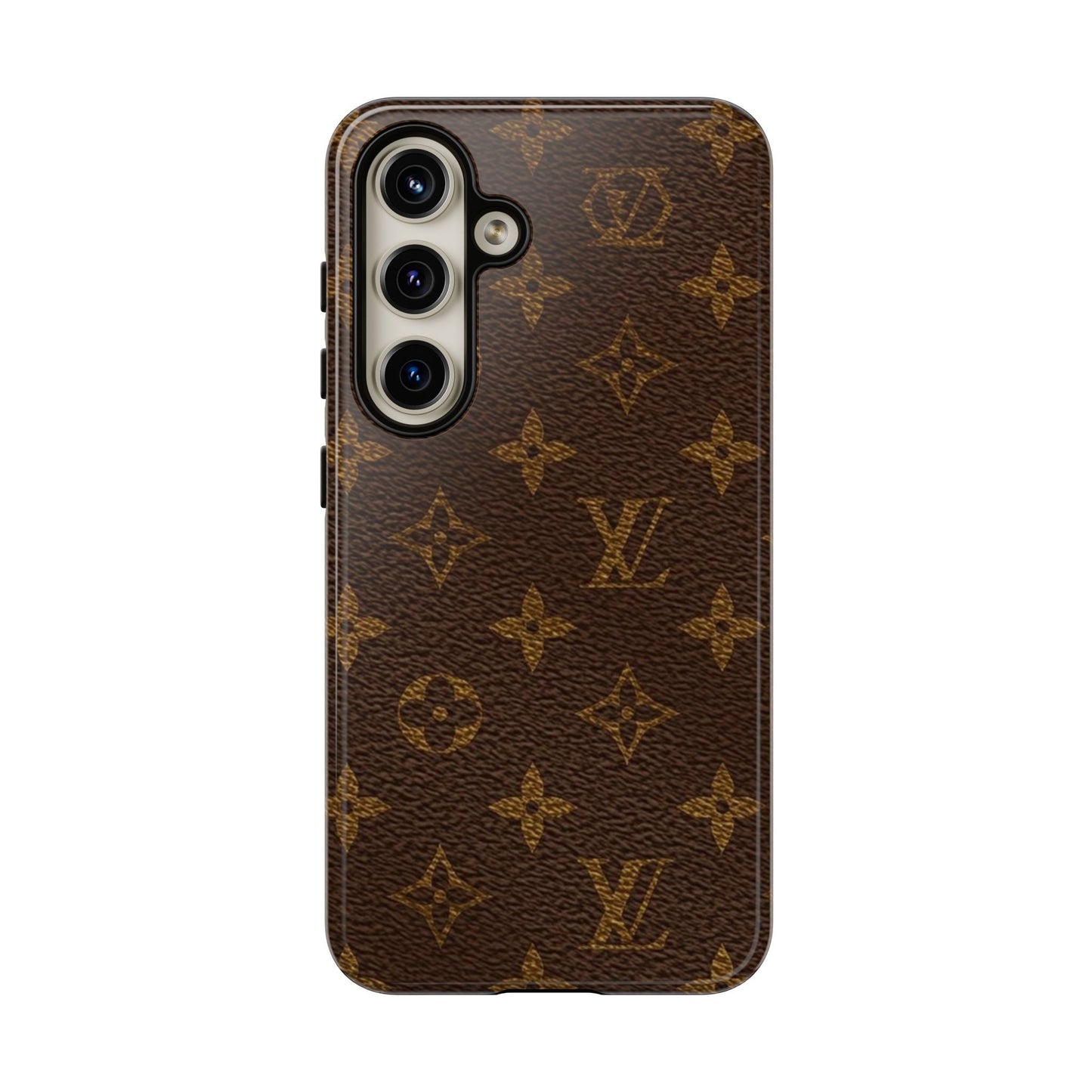 LV Designer Phone Case - Luxury Monogram Pattern