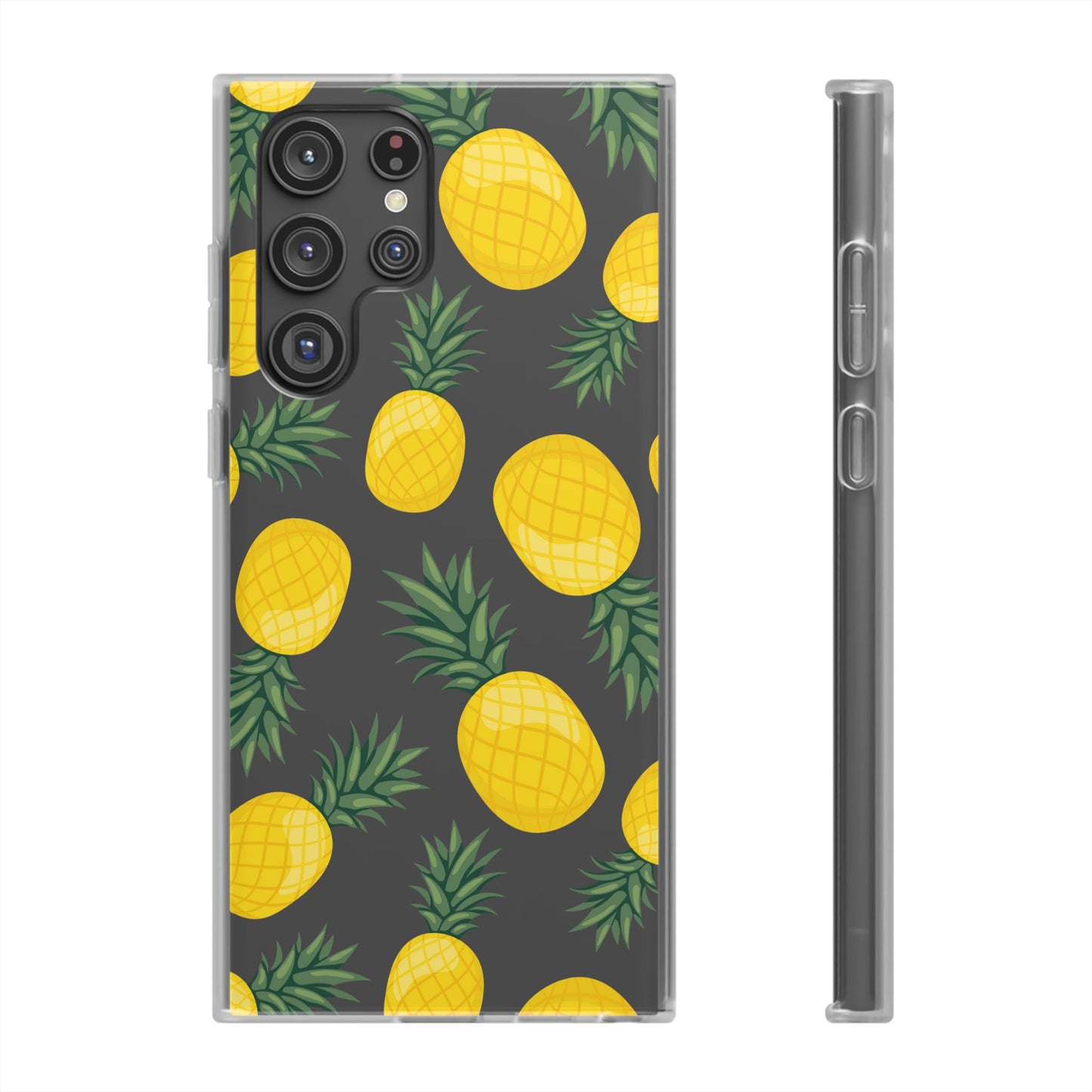 Pineapple Print Flexi Case - Tropical Phone Cover for Summer Vibes