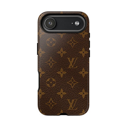LV Designer Phone Case - Luxury Monogram Pattern