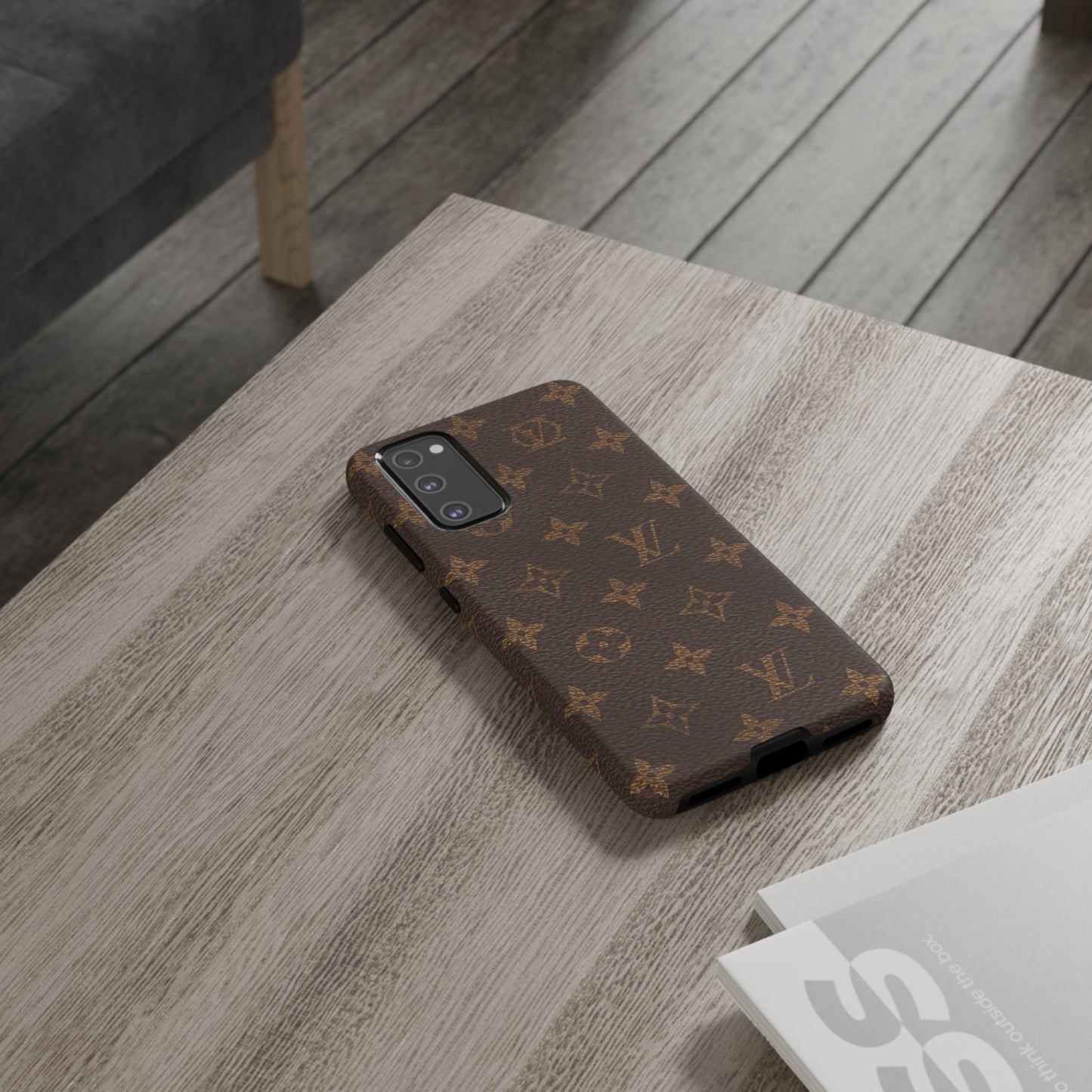 LV Designer Phone Case - Luxury Monogram Pattern