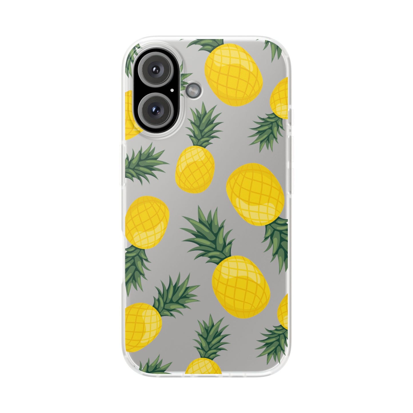 Pineapple Print Flexi Case - Tropical Phone Cover for Summer Vibes