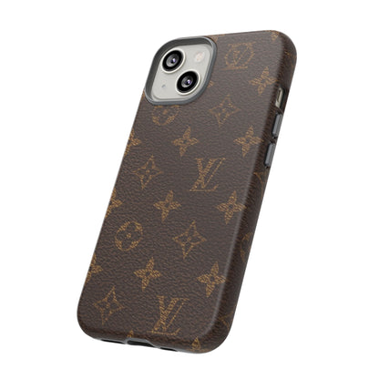 LV Designer Phone Case - Luxury Monogram Pattern