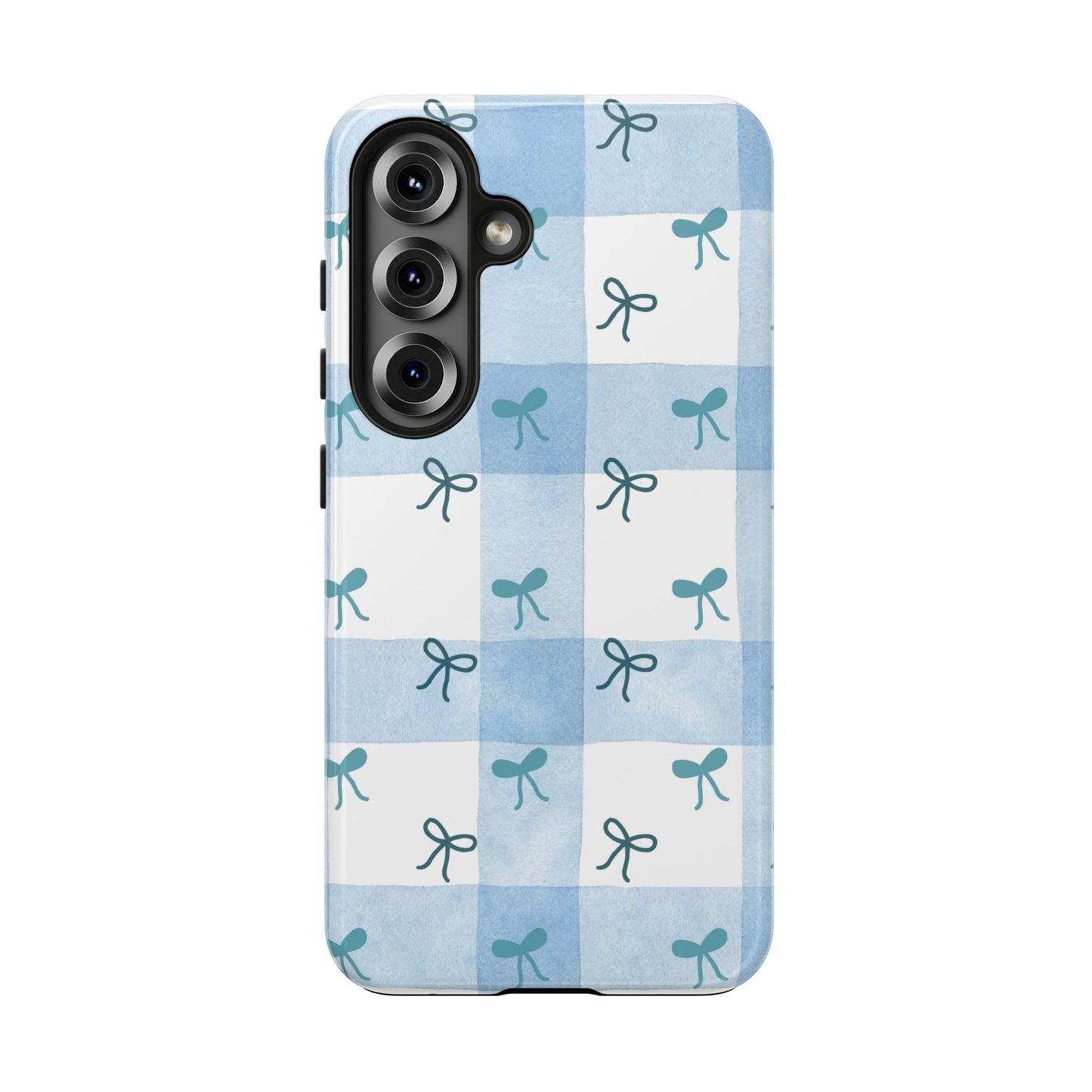 Chic Blue Bow Phone Case