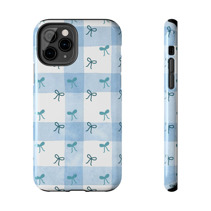 Chic Blue Bow Phone Case