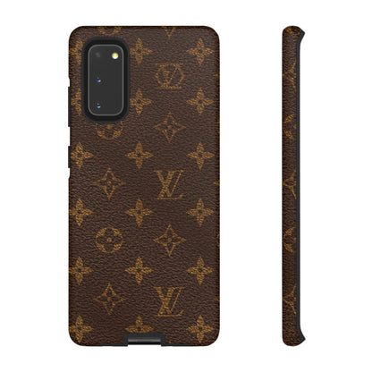 LV Designer Phone Case - Luxury Monogram Pattern
