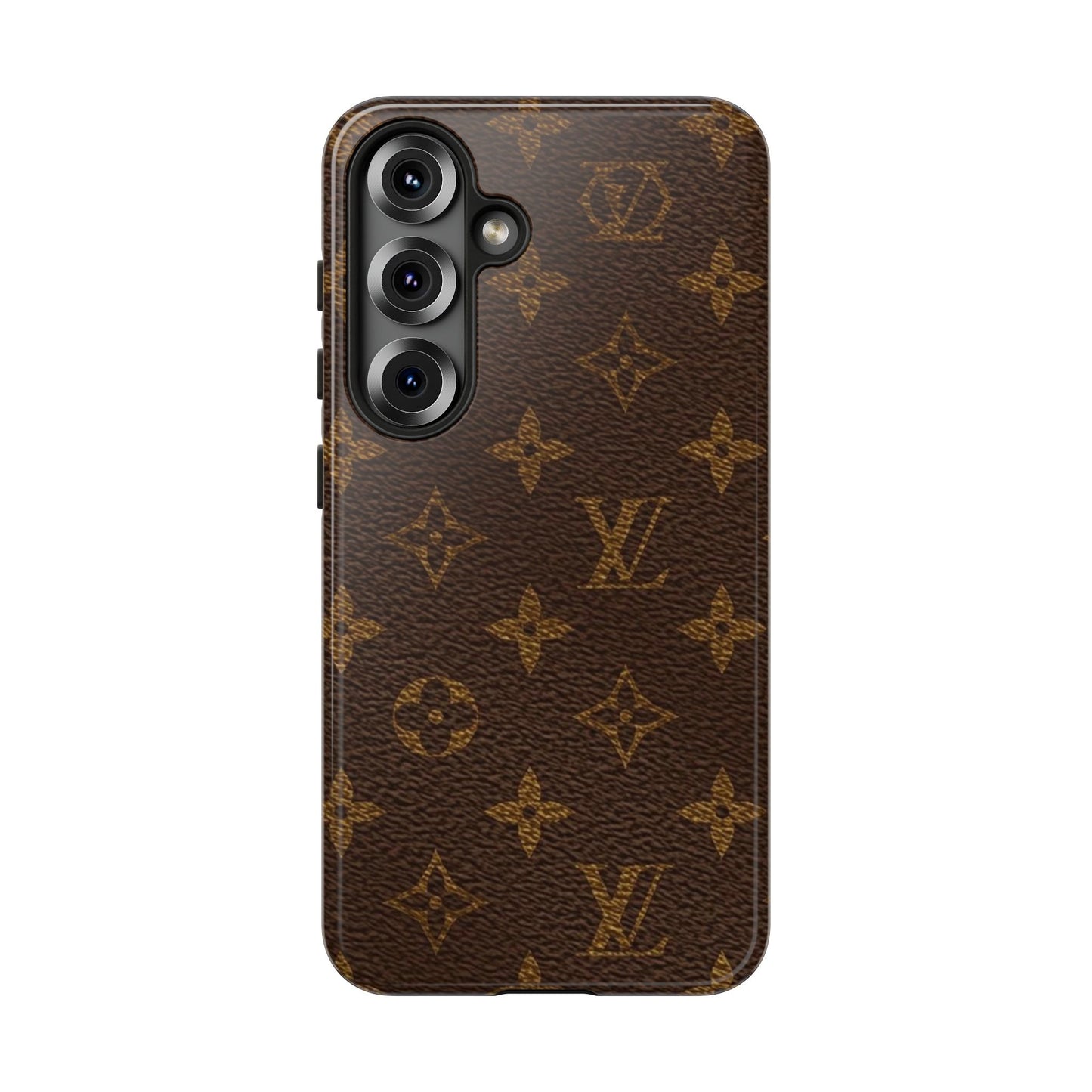 LV Designer Phone Case - Luxury Monogram Pattern