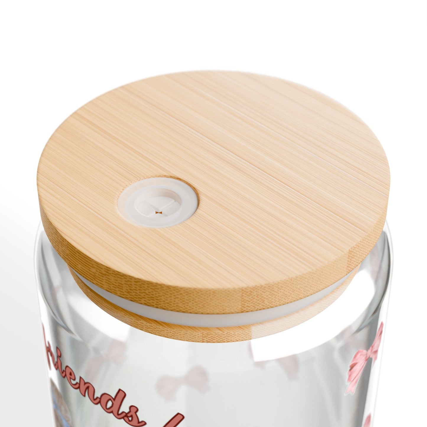 Best Friends Forever Sipper Glass - You & Me Friendship Design 16oz