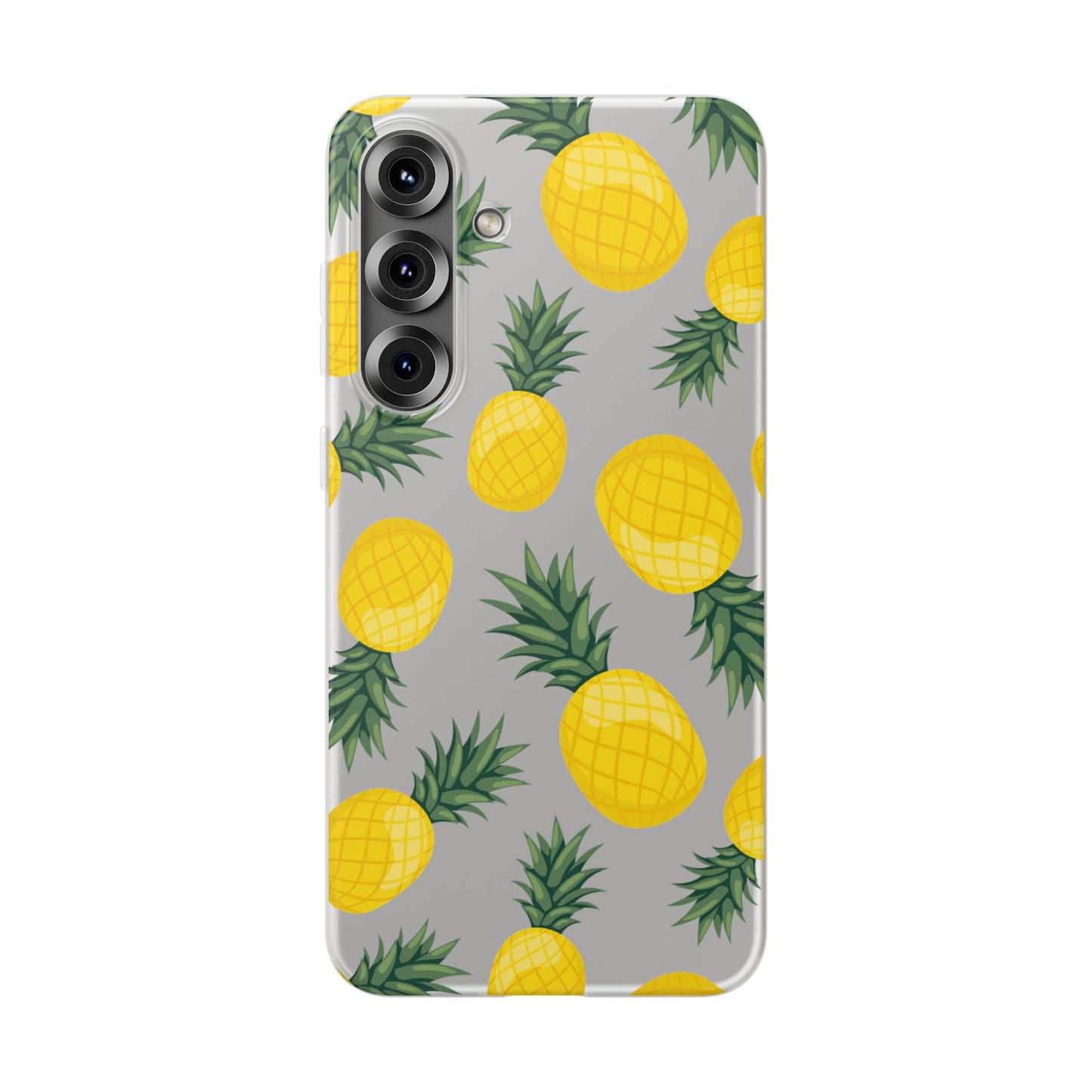 Pineapple Print Flexi Case - Tropical Phone Cover for Summer Vibes