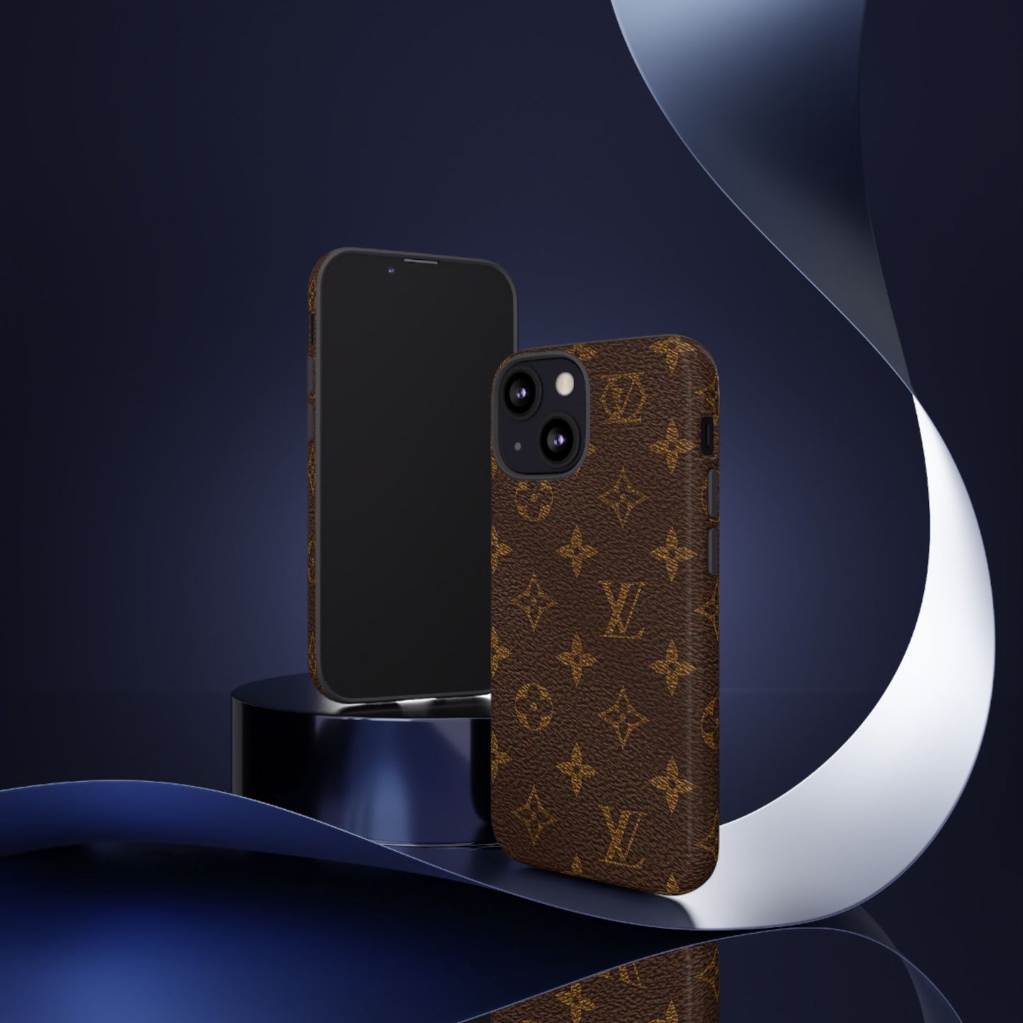 LV Designer Phone Case - Luxury Monogram Pattern