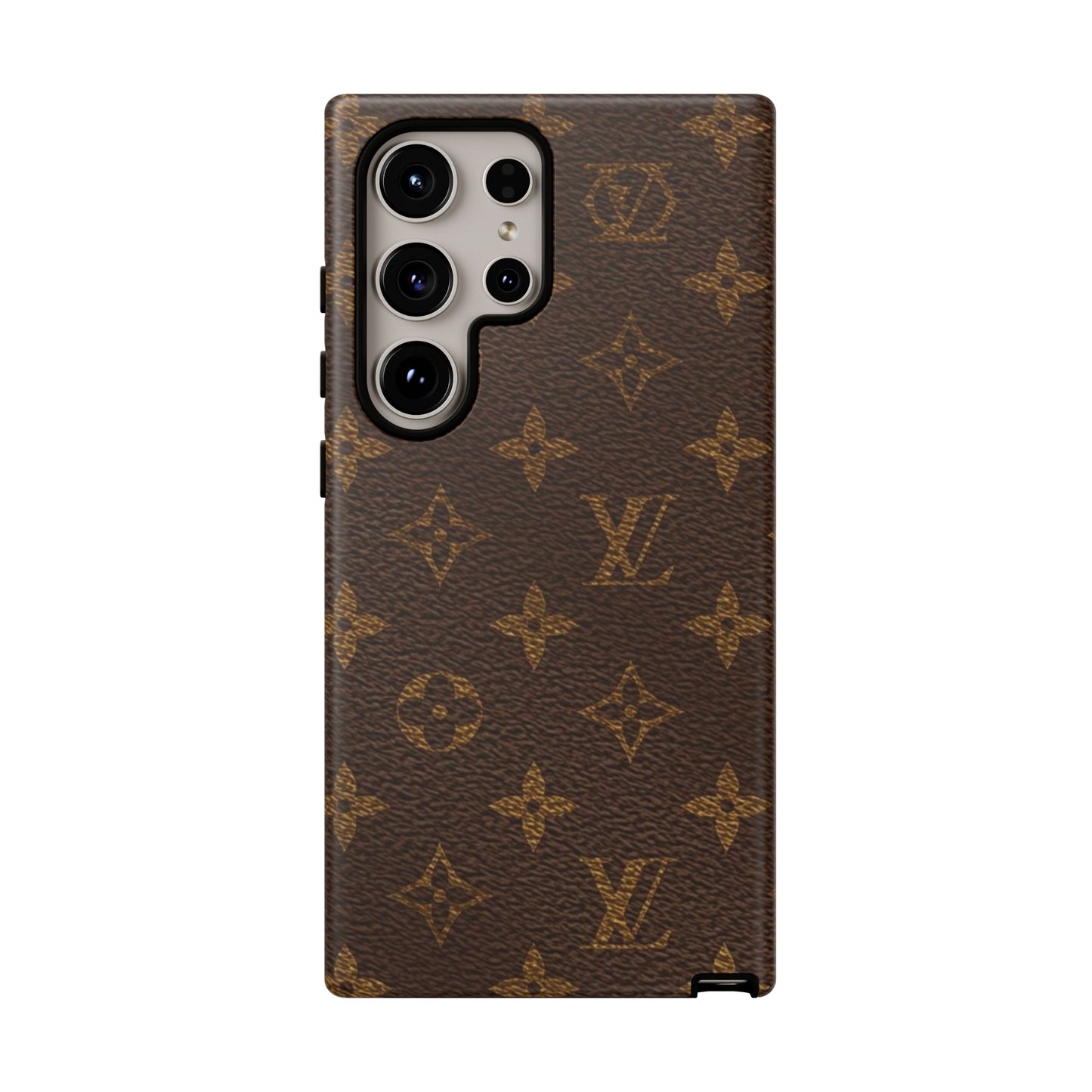 LV Designer Phone Case - Luxury Monogram Pattern
