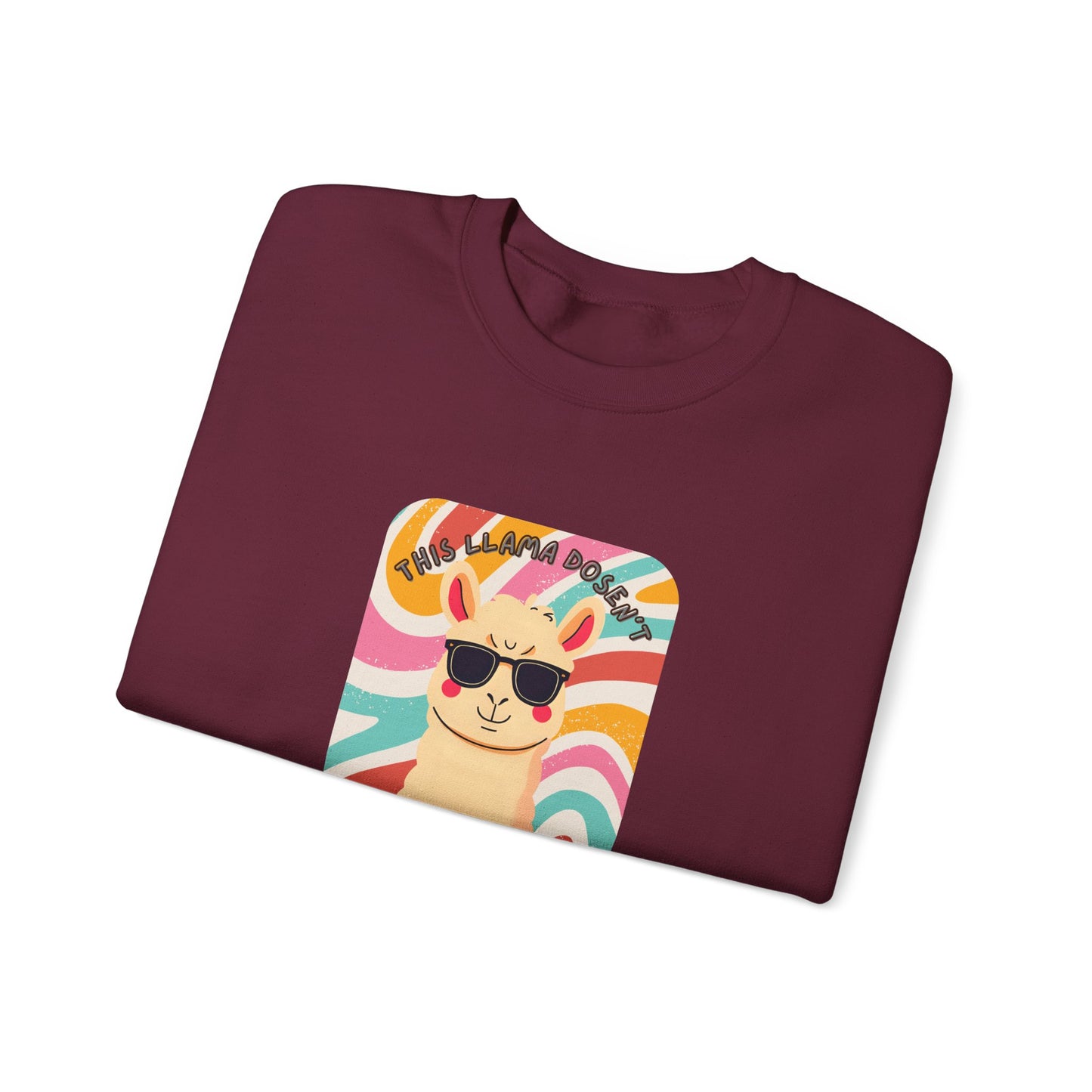 Fun Llama Unisex Graphic Crewneck Sweatshirt