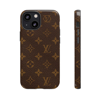 LV Designer Phone Case - Luxury Monogram Pattern
