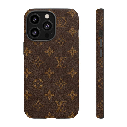 LV Designer Phone Case - Luxury Monogram Pattern