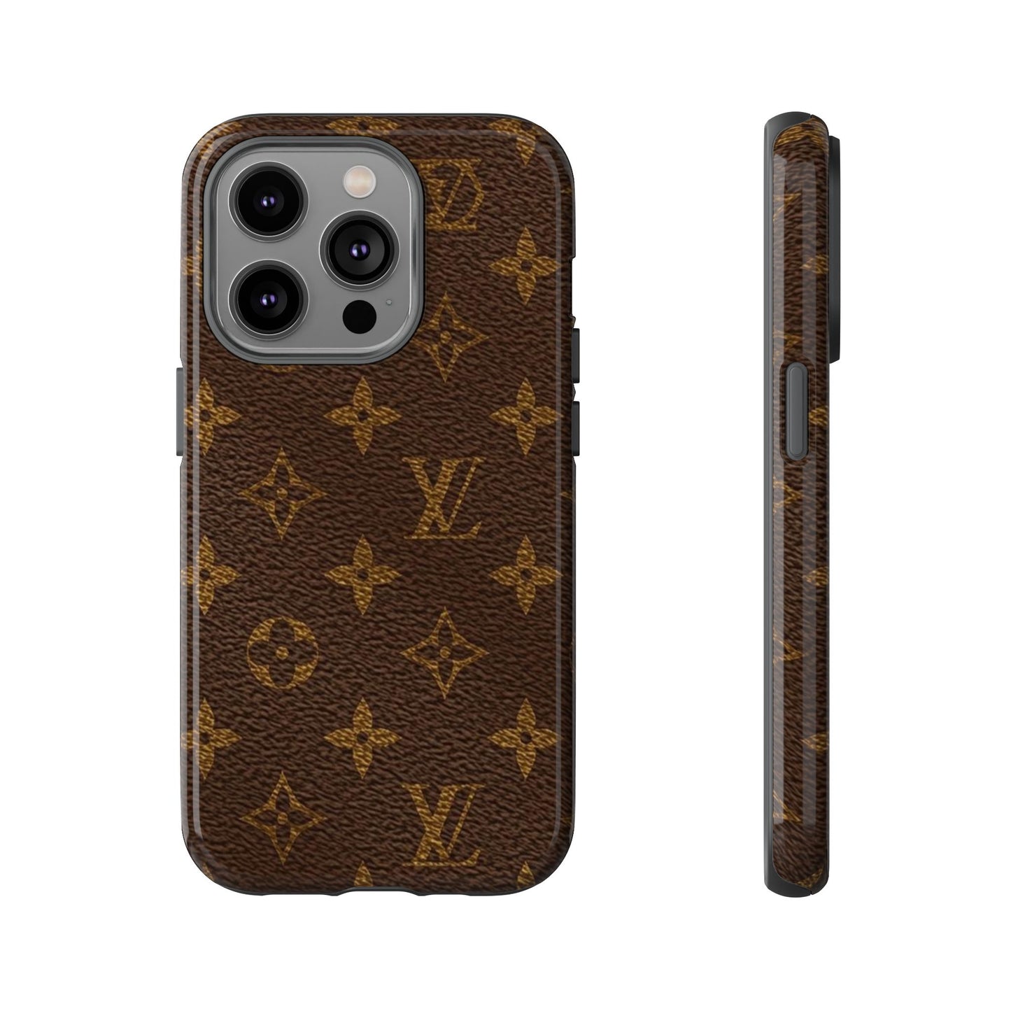 LV Designer Phone Case - Luxury Monogram Pattern